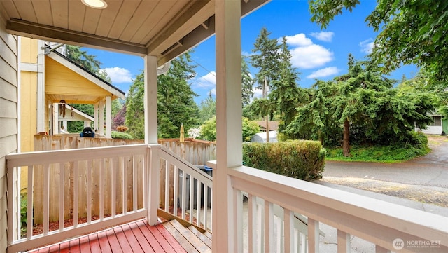 6508 NE Plum St, Suquamish, WA 98392 - view of wooden deck