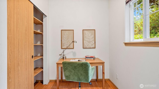 6508 NE Plum St, Suquamish, WA 98392 - office with wood finished floors and baseboards