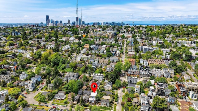 1833 27th Ave, Seattle, WA 98122 - aerial overview of property's location with nearby suburban area
