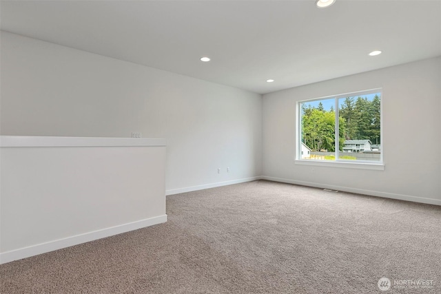 19439 116th St E, Bonney Lake, WA 98391 - empty room with recessed lighting, carpet flooring, and baseboards