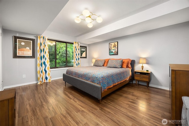 1524 NE 140th Unit D2, Seattle, WA 98125 - bedroom with baseboards and wood finished floors