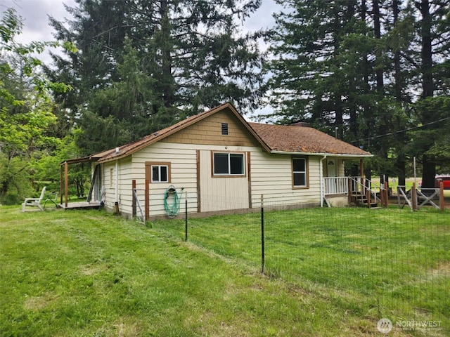 12597 US Highway 12, Randle, WA 98377 - view of side of home featuring a lawn