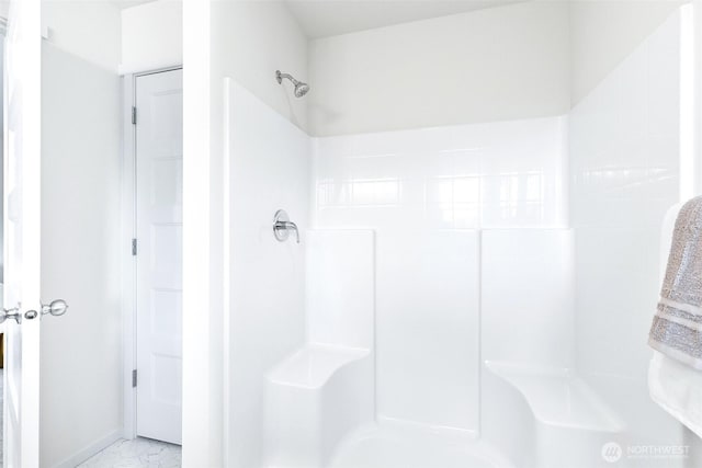 1413 Alder Ln, Gold Bar, WA 98251 - bathroom with a shower and marble finish floors