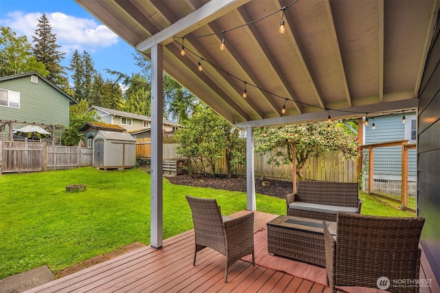 2404 Old Lakeway Dr, Bellingham, WA 98229 - wooden deck featuring an outdoor living space