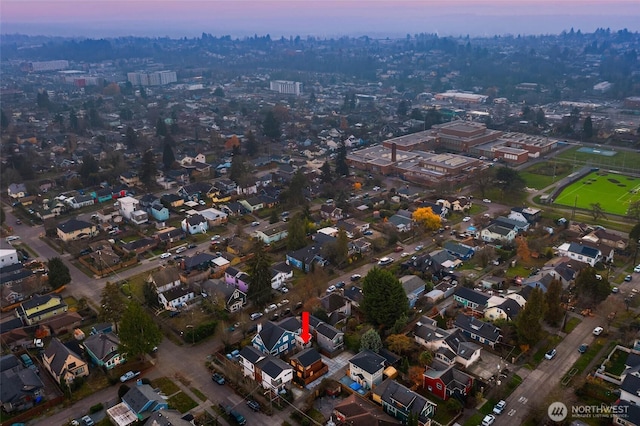 4256 S Spencer St Unit 2, Seattle, WA 98118 - view of aerial view at dusk