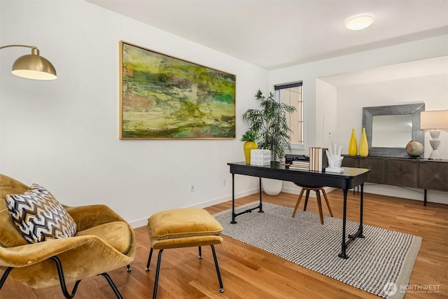 5802 43rd Ave NE, Seattle, WA 98105 - home office with wood finished floors and baseboards