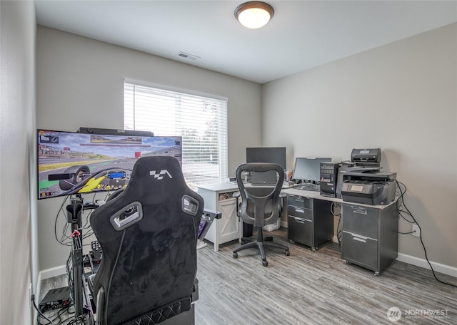 184 S Razor Clam Dr SW, Ocean Shores, WA 98569 - office area featuring light wood-type flooring and baseboards