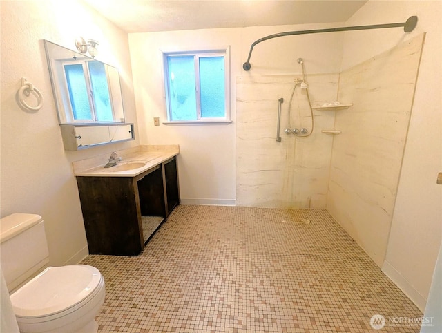 8927 178th Ave SW, Rochester, WA 98579 - bathroom with toilet, a tile shower, and vanity