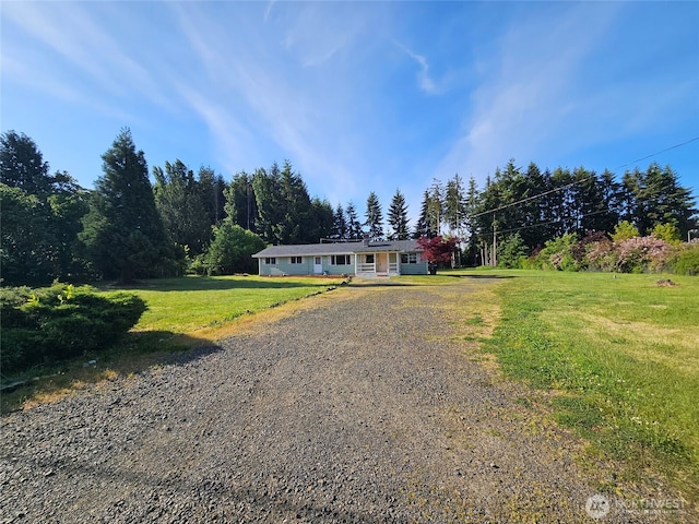8927 178th Ave SW, Rochester, WA 98579 - single story home with driveway and a front yard