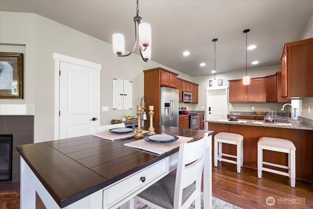 190 E Country Club Dr W, Union, WA 98592 - dining room featuring dark wood-type flooring and recessed lighting