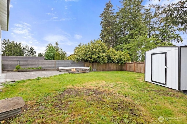 22014 48th Avenue Ct E, Spanaway, WA 98387 - view of yard with a fire pit and a patio area
