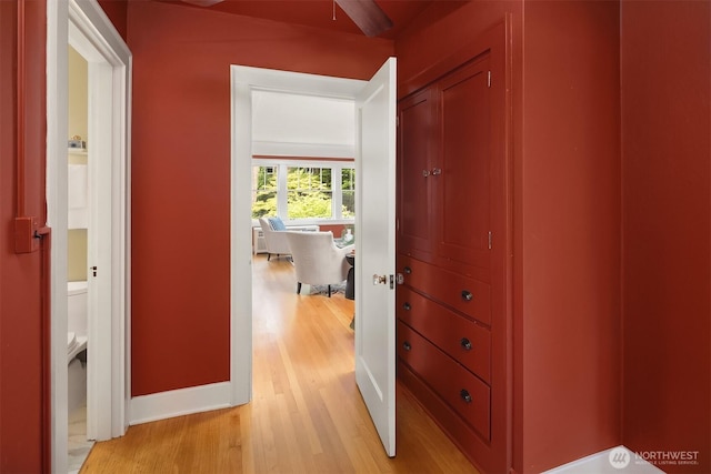 1605 E Olive St Unit 111, Seattle, WA 98122 - corridor featuring light wood-style flooring and baseboards