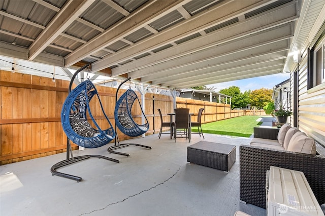 5116 N 40th St, Tacoma, WA 98407 - view of patio / terrace featuring outdoor lounge area