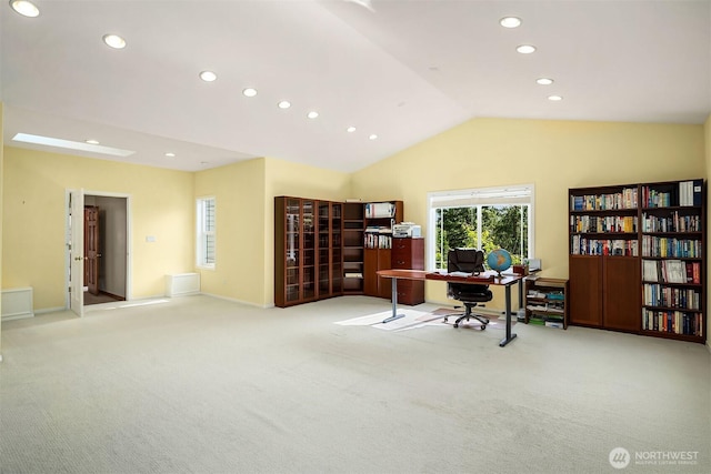 6220 146th Pl SE, Bellevue, WA 98006 - office space featuring carpet, recessed lighting, baseboards, and high vaulted ceiling