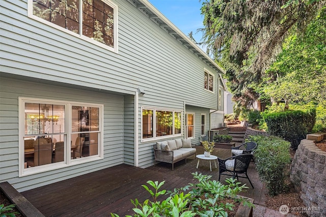 6220 146th Pl SE, Bellevue, WA 98006 - deck with an outdoor hangout area