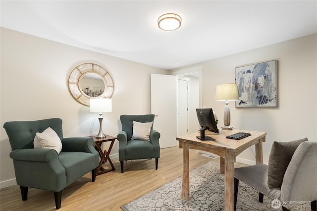 20103 75th Ave NE, Kenmore, WA 98028 - home office with light wood finished floors and baseboards