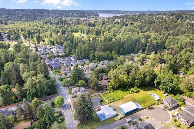 20103 75th Ave NE, Kenmore, WA 98028 - view of property location with a heavily wooded area, nearby suburban area, and a large body of water