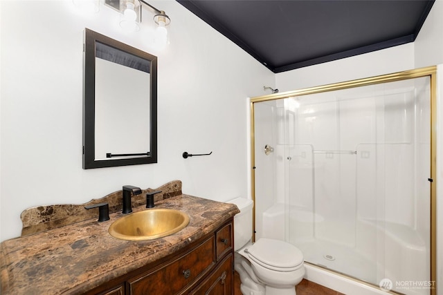 1521 55th Ct SE, Auburn, WA 98092 - full bath featuring a stall shower, toilet, and vanity