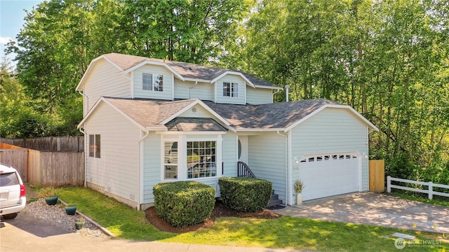 1416 116th Dr SE, Lake Stevens, WA 98258 - traditional-style home featuring concrete driveway, a shingled roof, and a garage