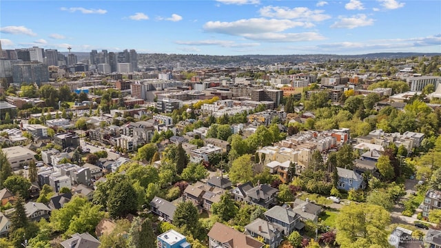 830 15th Ave Unit A, Seattle, WA 98122 - aerial view of property and surrounding area with nearby urban area