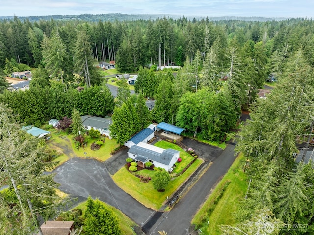 290 E Budd Dr, Shelton, WA 98584 - aerial view of a heavily wooded area