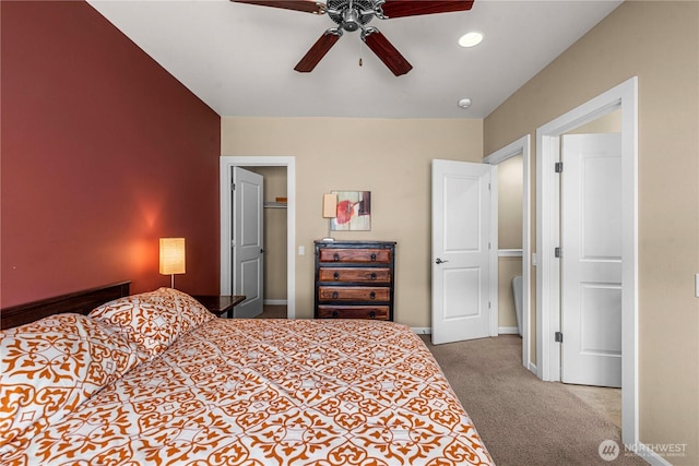 9159 Riverview Way NW Unit D39, Quincy, WA 98848 - bedroom featuring carpet, baseboards, ceiling fan, and a closet