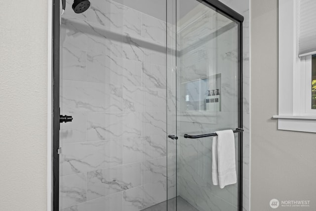 141 Panorama Dr, Cle Elum, WA 98922 - bathroom featuring a marble finish shower