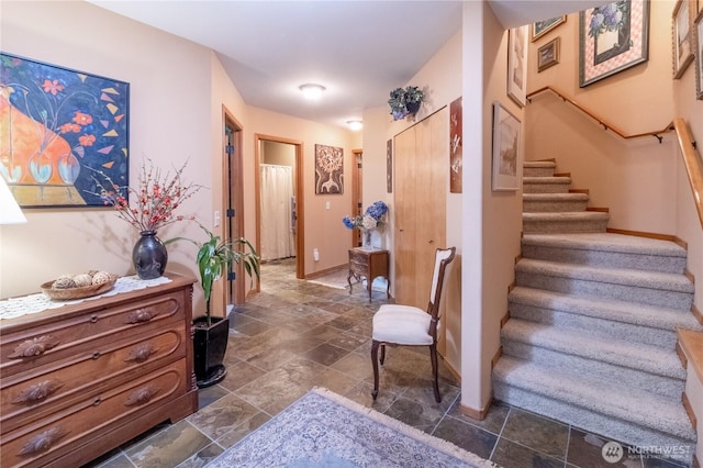 22 Inlet Cir, Bellingham, WA 98229 - staircase with stone tile flooring and baseboards
