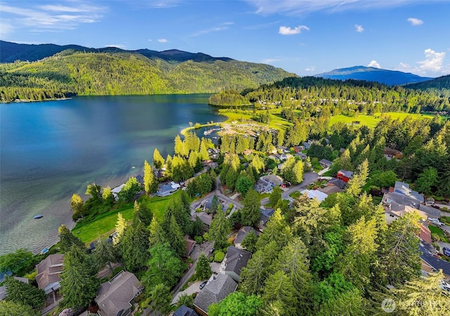 22 Inlet Cir, Bellingham, WA 98229 - view of property location featuring a water and mountain view, a heavily wooded area, and nearby suburban area