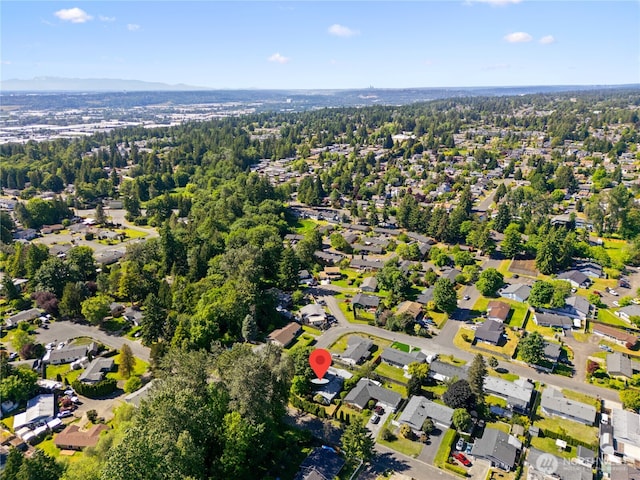 22412 110th Ave SE, Kent, WA 98031 - aerial view of property and surrounding area with nearby suburban area