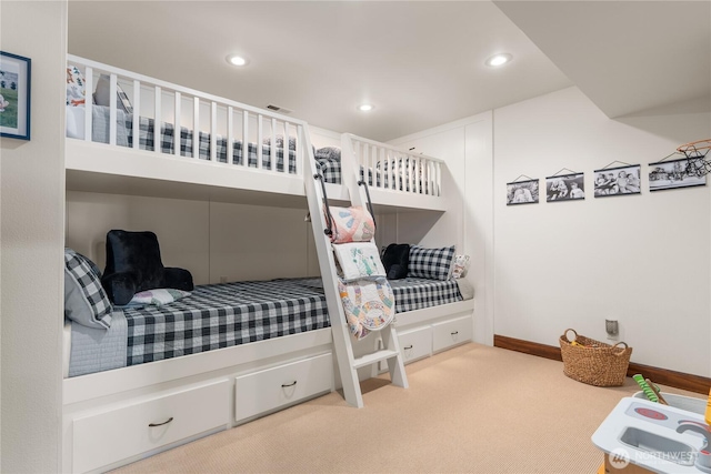 653 Lakayuse Rd, Manson, WA 98831 - carpeted bedroom featuring recessed lighting