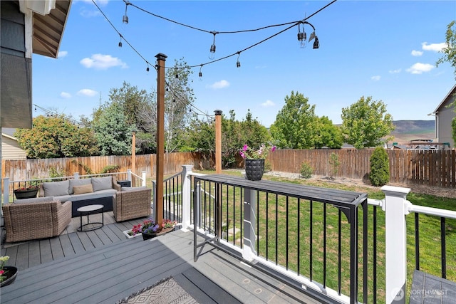 2562 Fancher Heights Blvd, East Wenatchee, WA 98802 - wooden terrace with an outdoor hangout area