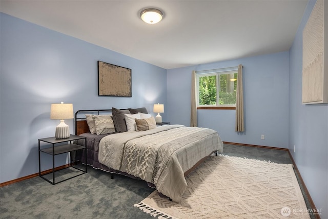 24390 Mount Washington View Ln NW, Poulsbo, WA 98370 - bedroom with baseboards and dark carpet