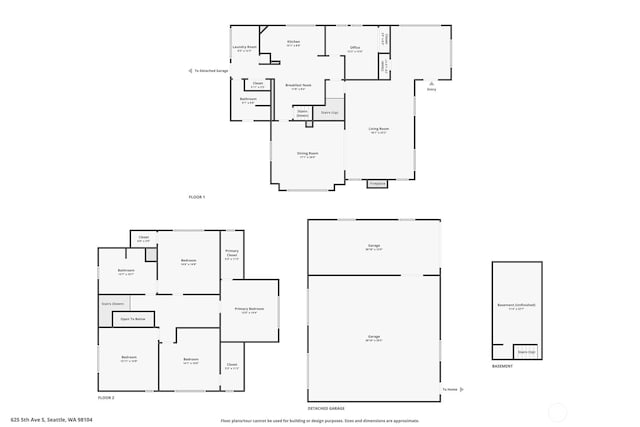 625 5th Ave S, Kent, WA 98032 - floor plan / room layout