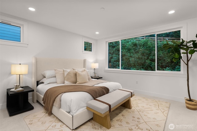 238 4th Ave Unit 101, Kirkland, WA 98033 - carpeted bedroom featuring recessed lighting