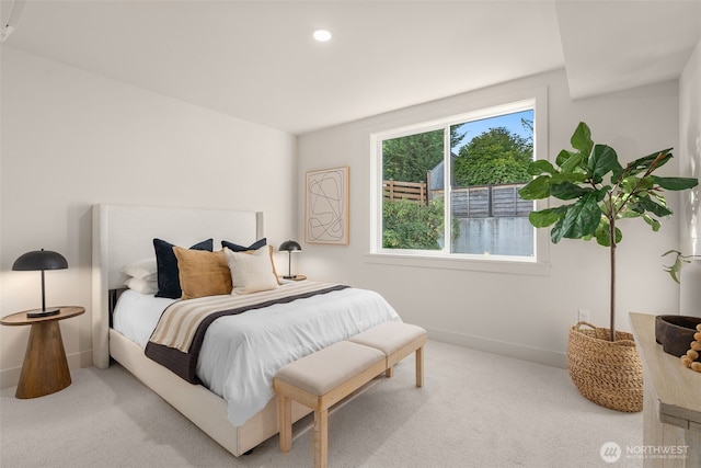 238 4th Ave Unit 101, Kirkland, WA 98033 - carpeted bedroom featuring baseboards and recessed lighting