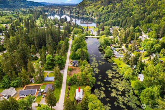 495 Lakeside Dr, Sedro Woolley, WA 98284 - aerial view of a forest and a water and mountain view