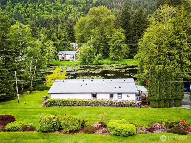 495 Lakeside Dr, Sedro Woolley, WA 98284 - view from above of property featuring a heavily wooded area