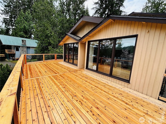 1311 SW Lake Roesiger Rd, Snohomish, WA 98290 - view of wooden deck
