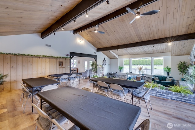 18501 52nd Ave W Unit 44, Lynnwood, WA 98037 - view of patio / terrace with outdoor dining area, ceiling fan, and outdoor lounge area
