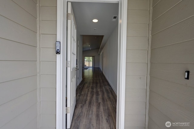 2201 303rd Pl, Ocean Park, WA 98640 - hall featuring dark wood-style floors