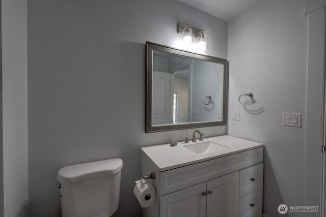 2201 303rd Pl, Ocean Park, WA 98640 - half bathroom featuring toilet and vanity