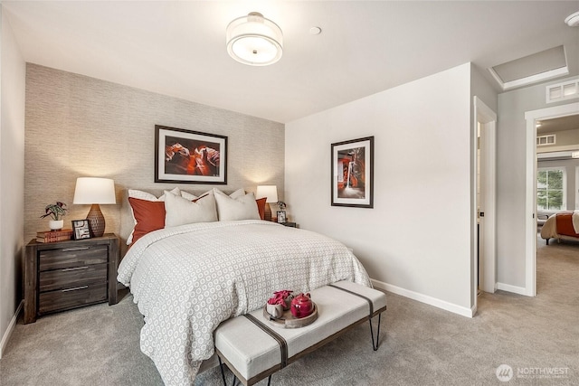 12119 127th Avenue Ct E Unit 94, Puyallup, WA 98374 - bedroom featuring baseboards and light colored carpet