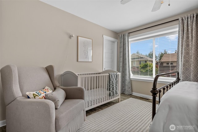 11226 Borgen Loop, Gig Harbor, WA 98332 - bedroom with wood finished floors and a ceiling fan