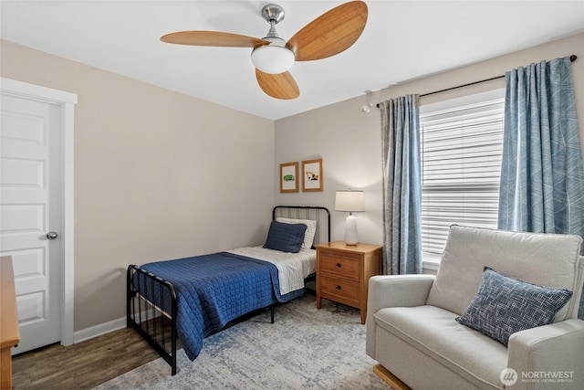 11226 Borgen Loop, Gig Harbor, WA 98332 - bedroom with wood finished floors and a ceiling fan