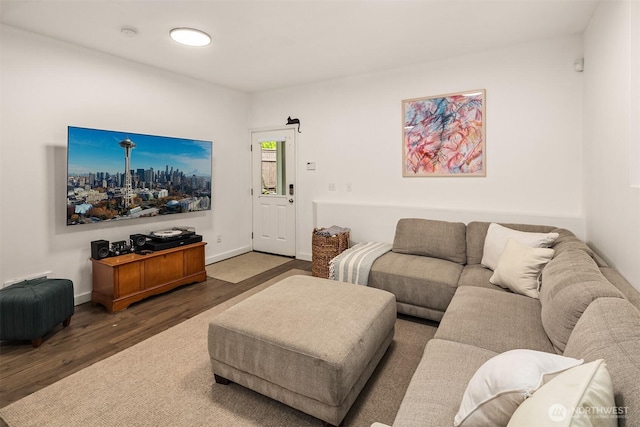 5102 S Frontenac St, Seattle, WA 98118 - living room featuring wood finished floors and baseboards