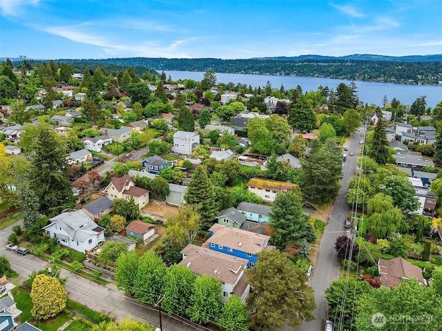 5102 S Frontenac St, Seattle, WA 98118 - aerial view of residential area with a nearby body of water