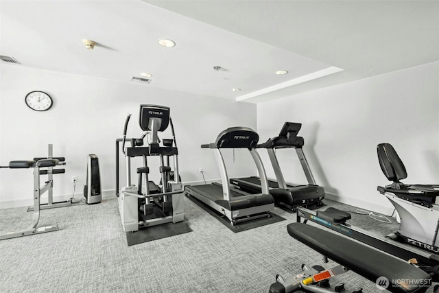 225 4th Ave Unit A307, Kirkland, WA 98033 - exercise room featuring baseboards and recessed lighting