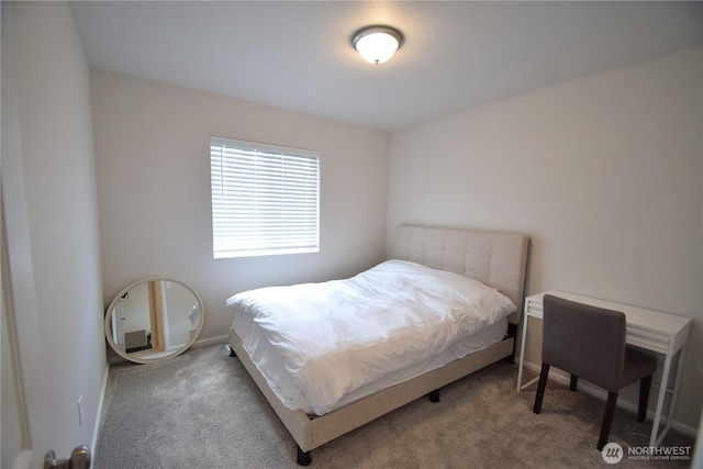 bedroom with carpet flooring