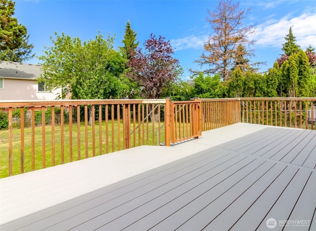 17801 111th Ave SE, Renton, WA 98055 - wooden terrace with a yard